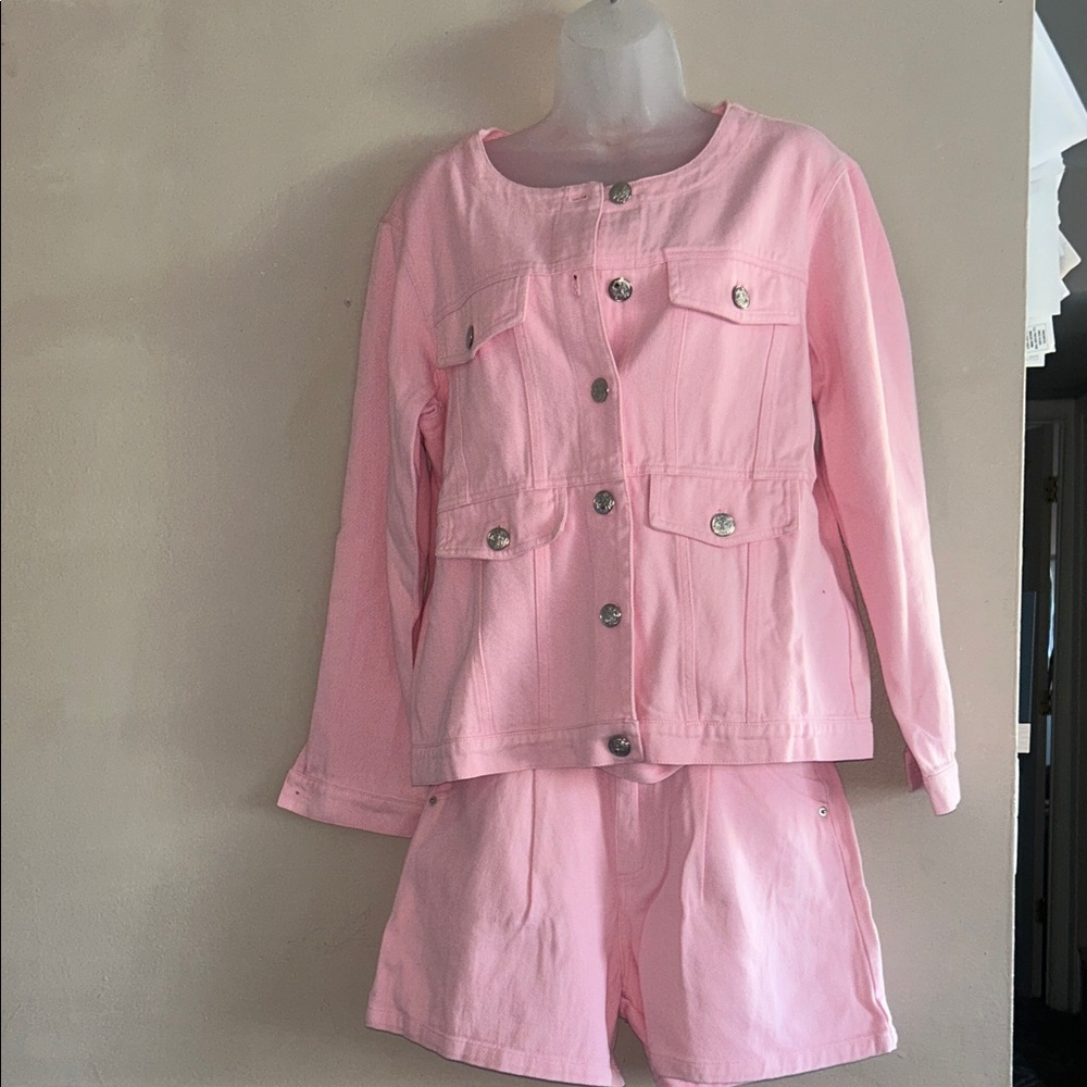 Chic Pink Women's Jean Shorts